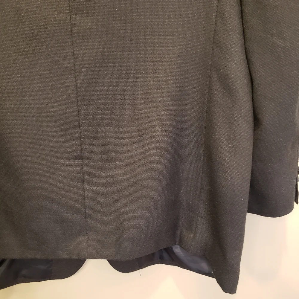 Hardy Aimes - Dressmaker For Queen Elizabeth - Black Suit Jacket 48 L Wool Blend